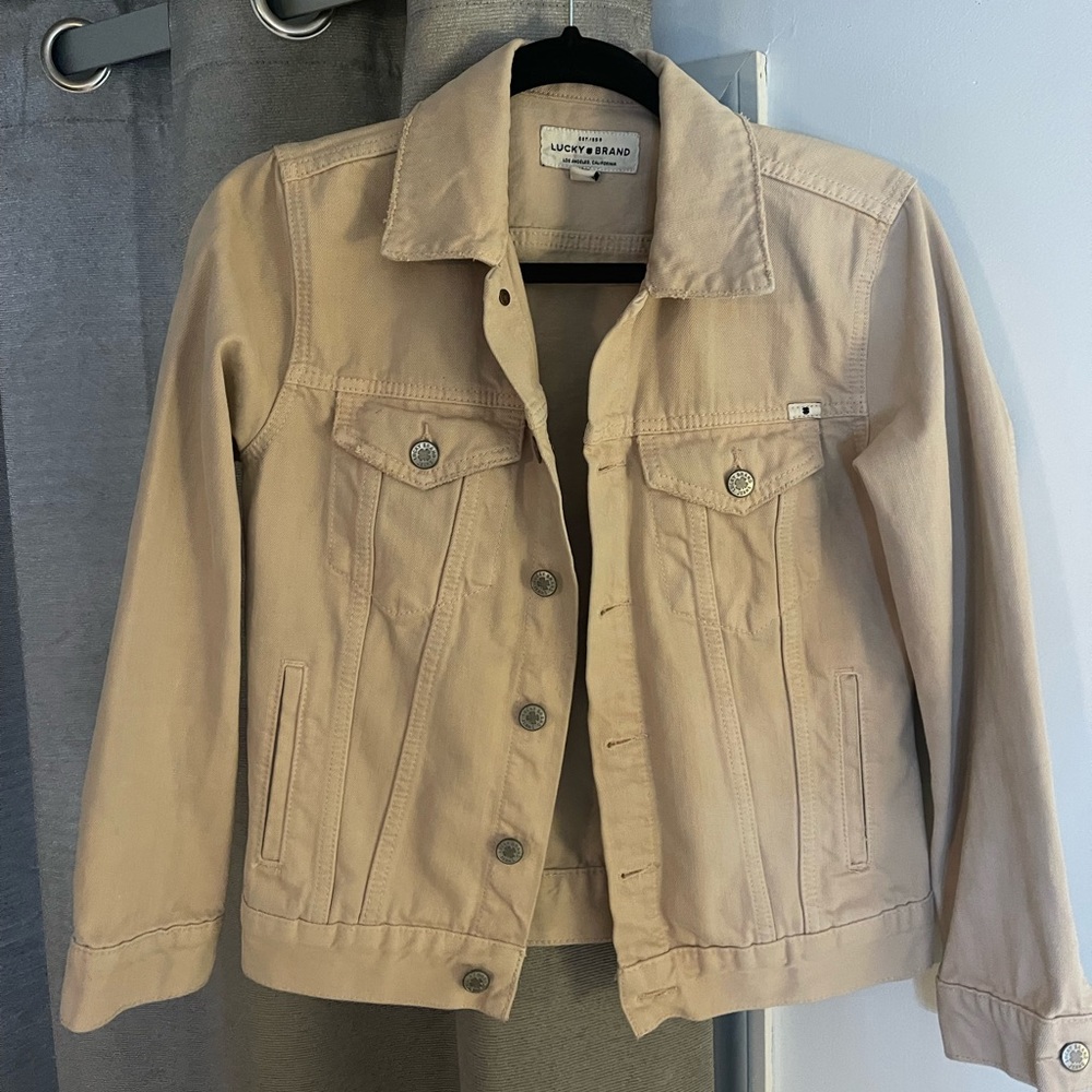 Tan Lucky jean jacket